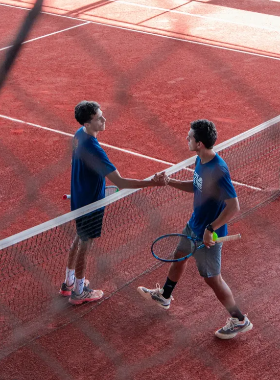 Momento de confraternização na Fox Tennis